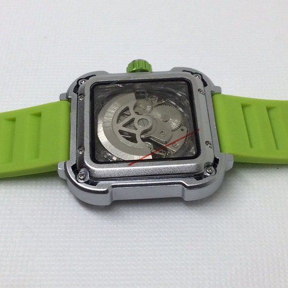 ONOLA Lime Green Skeleton Watch - New Condition - Picture 6 of 8
